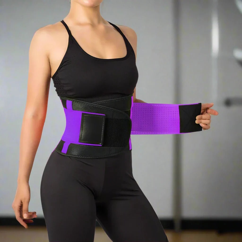 Ceinture Lombaire - LumbarSupportBelt™ - Violet - Empreur fitness