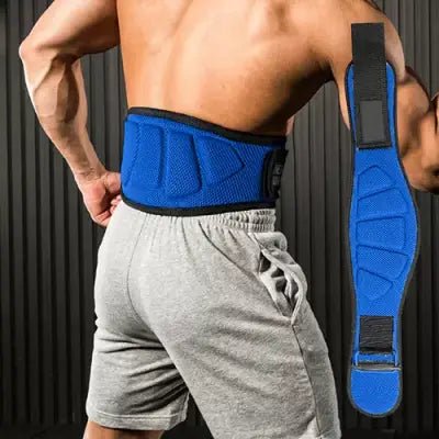 Ceinture pour la musculation - FitnessWaistBelts™ - Bleu - Empreur fitness