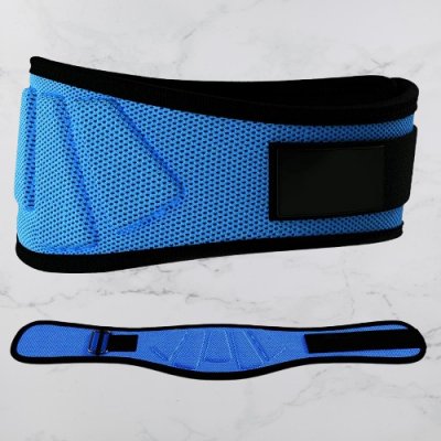 Ceinture pour la musculation - FitnessWaistBelts™ - Bleu - Empreur fitness