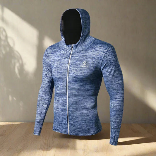 Veste Coupe Vent - WindbreakerJacket™ - Bleu Clair - Empreur fitness